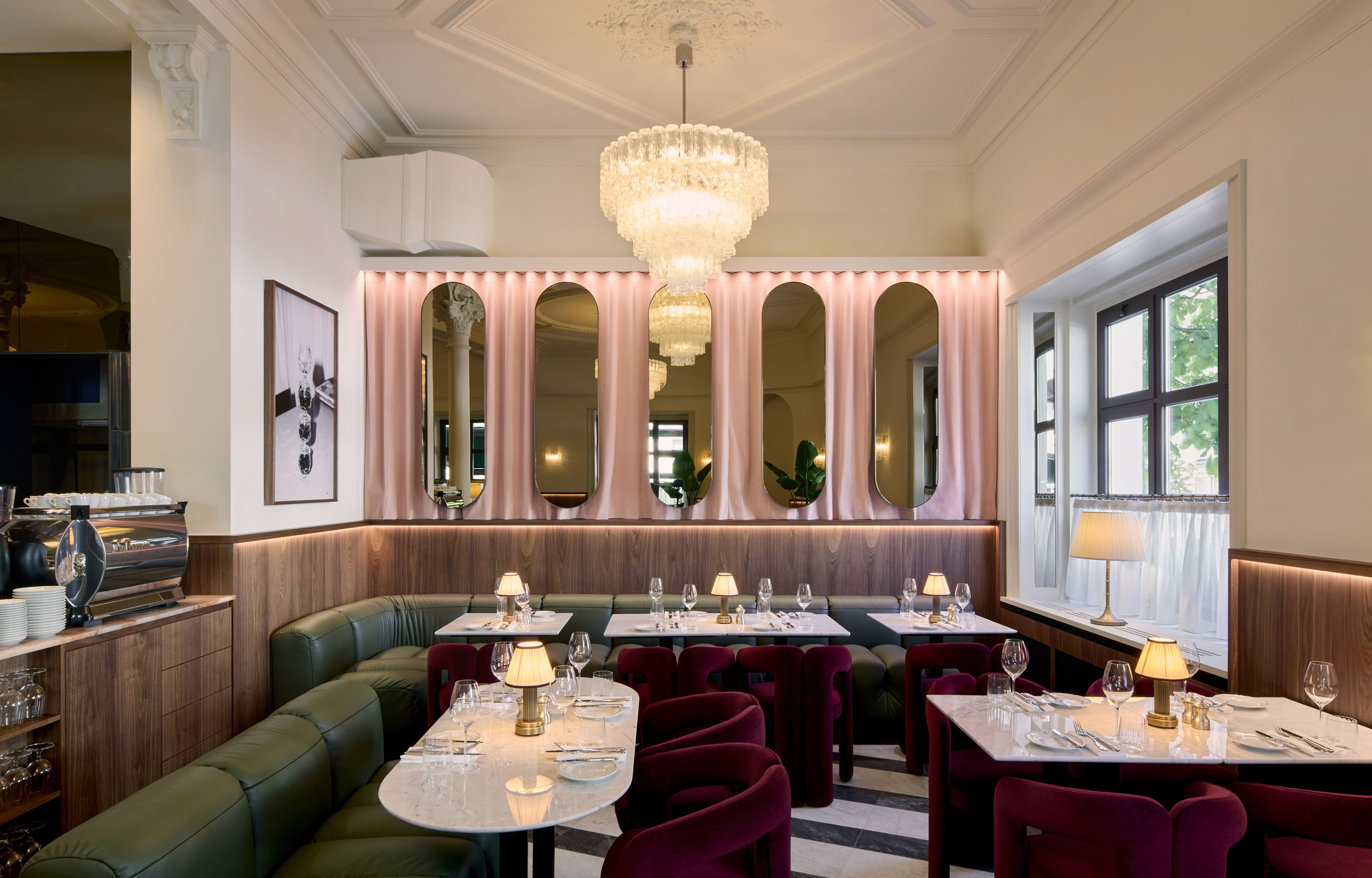 Gastronomie. Restaurant. Capri Bistrot, Zürich - MACH Architektur.